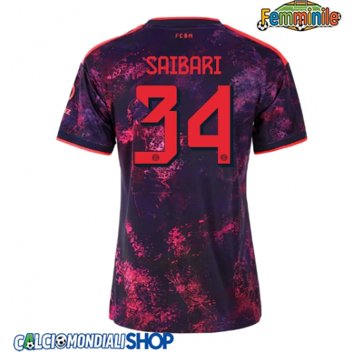 Maglie da calcio Bayern Munich Ismael Saibari #34 Terza Maglia Femminile 2026-27 Manica Corta
